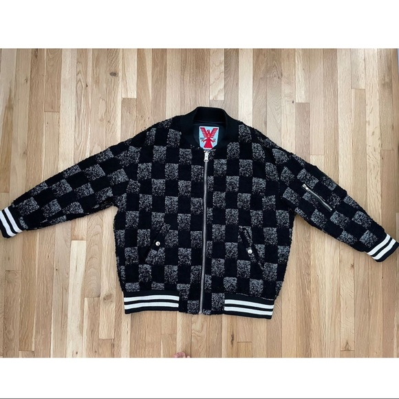 ADAPTATION Reversible Check Bomber Jacket - Picture 5 of 16